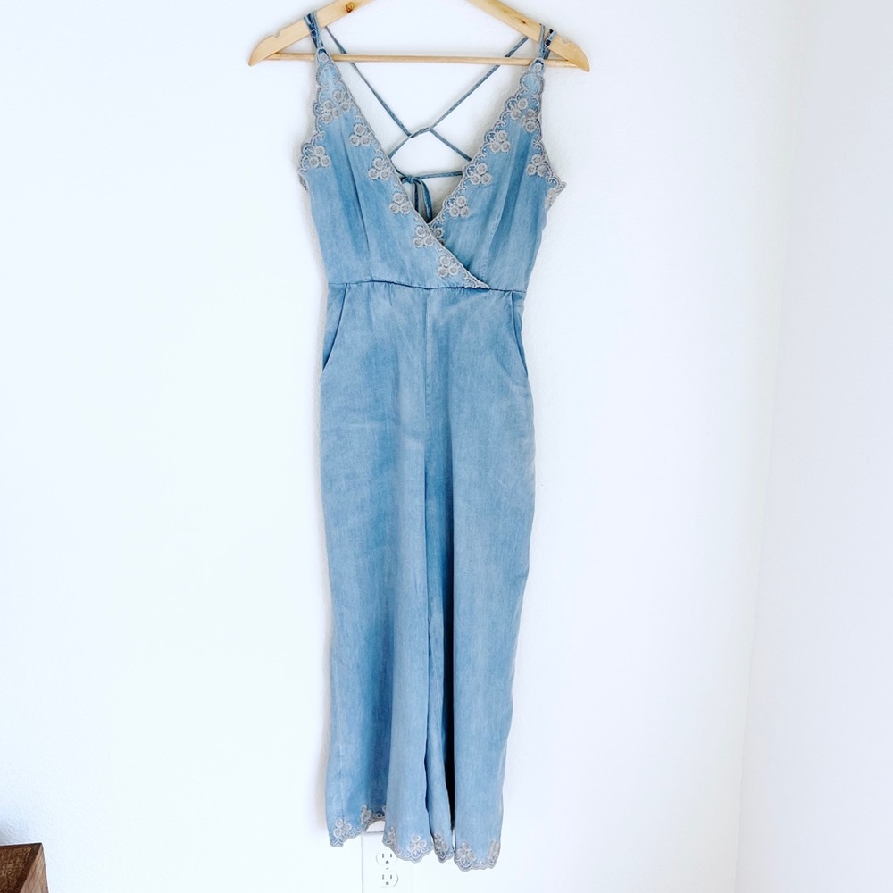Lost + Wander Celestia Embroidered Jumpsuit